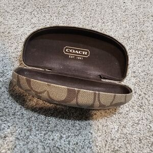 Coach Brown Eyeglass Case